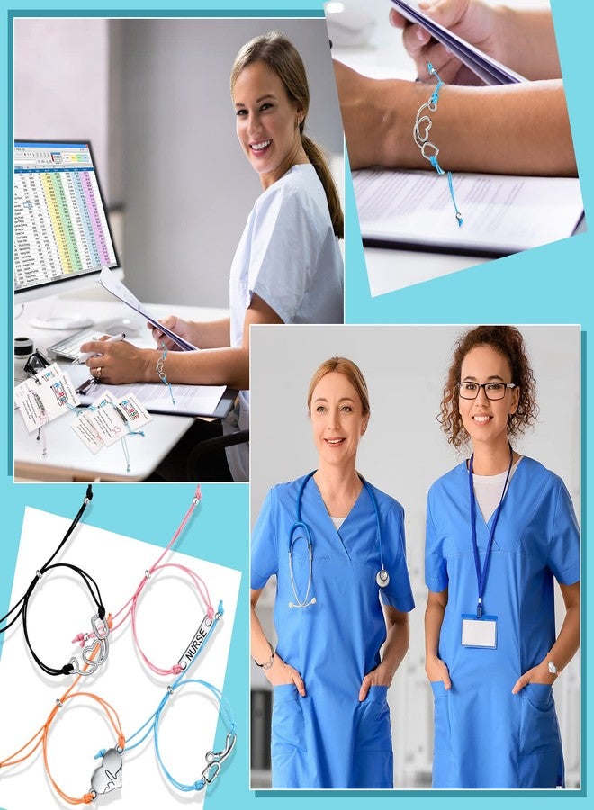 Faccito 32 Pcs Nurse Gifts Bulk Nurse Bracelet Appreciation Card Nurses Week Gifts for Nursing Practitioner Graduation Students Women Men - Image 5