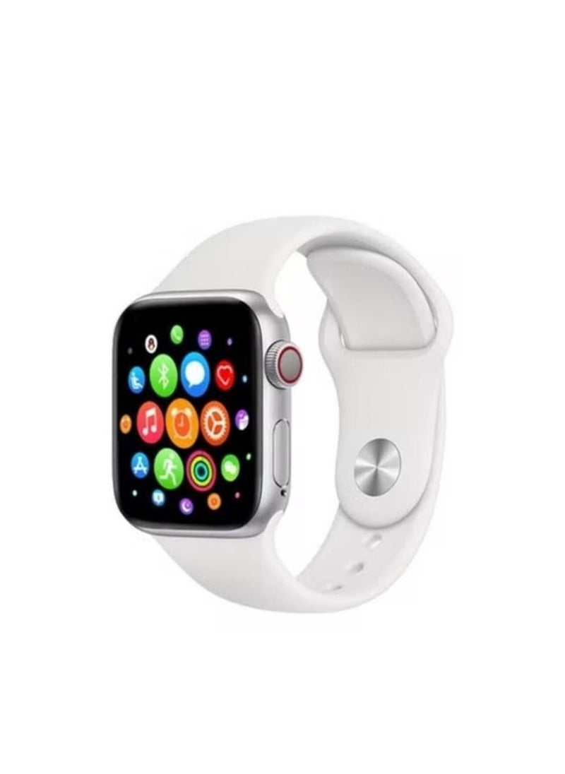 Generic - T500 smart watch ip 68 waterproof sports smart bracelet heart rate and Bluetooth White - Image 1