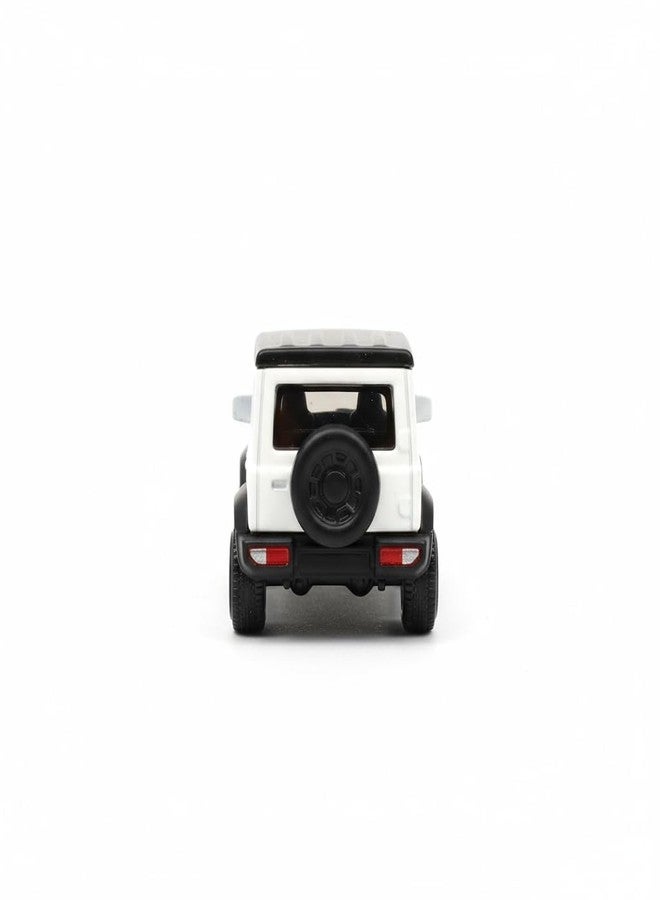 Space Enterprises 1:53 Scale Model Die-Cast Metal Free Wheel Jimny SUV Model Car White Collectible Toy Vehicle for Kids - Image 3