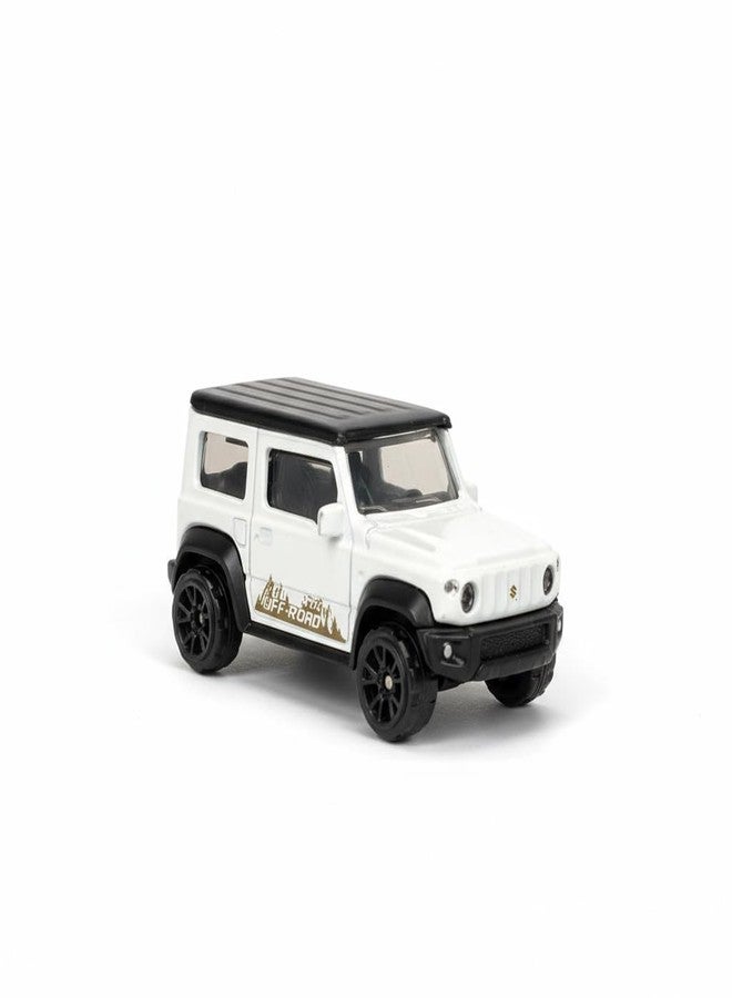 Space Enterprises 1:53 Scale Model Die-Cast Metal Free Wheel Jimny SUV Model Car White Collectible Toy Vehicle for Kids - Image 2