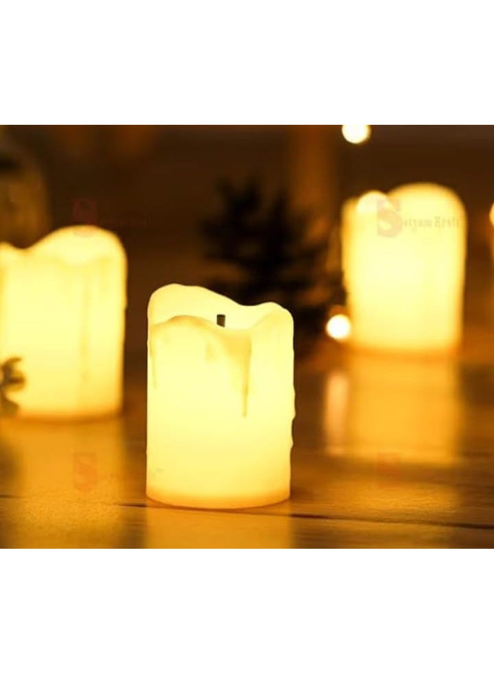 12 قطعة - شموع شاي LED - Image 2