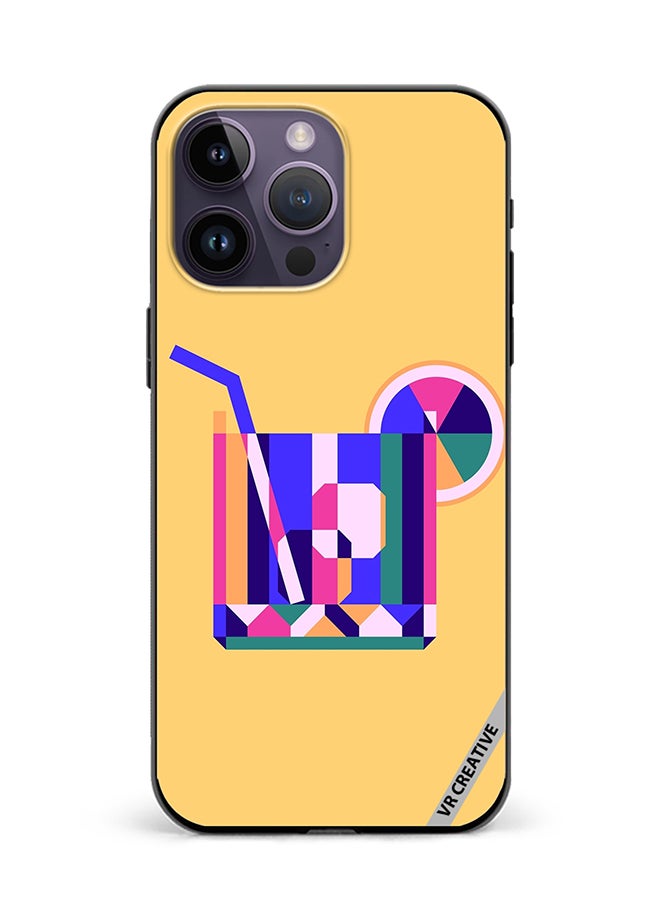 VR CREATIVE Protective Case Cover For Apple iPhone 15 Pro Max Juice Cup Design Multicolour - Image 1