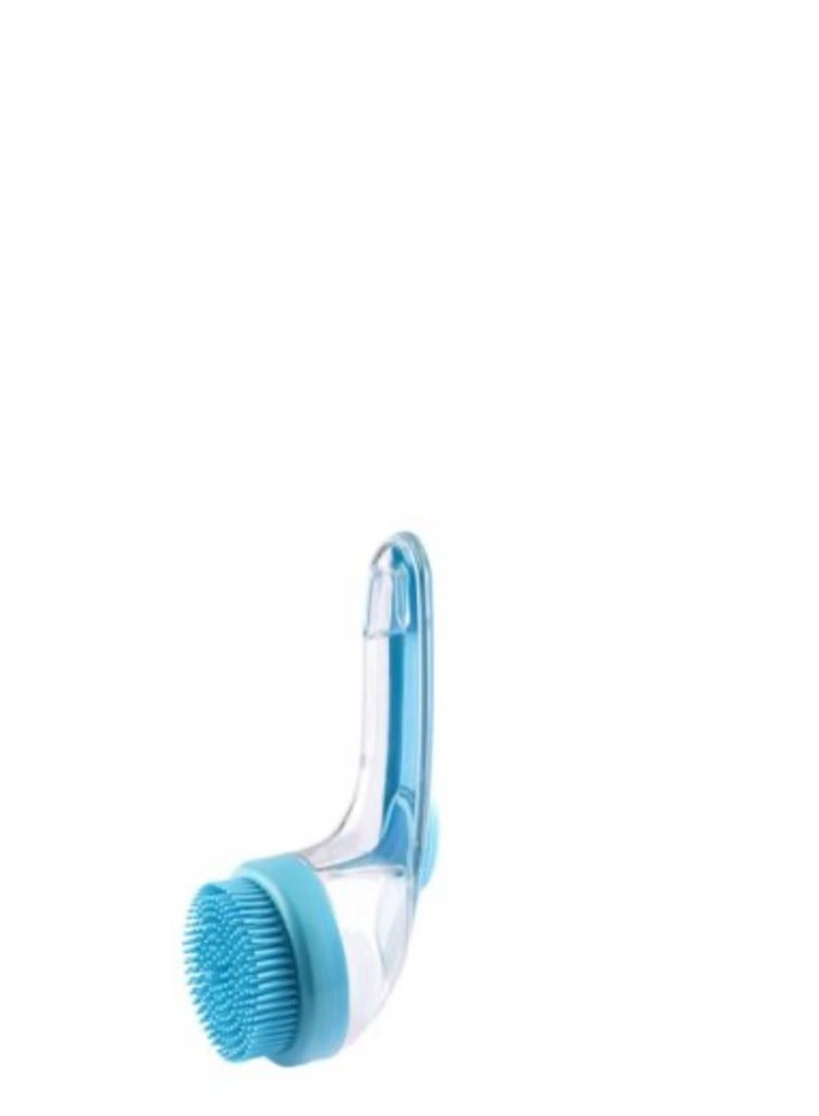 Silicone And Plastic Bath Brush With soap Dispenser In Random Color - Image 1