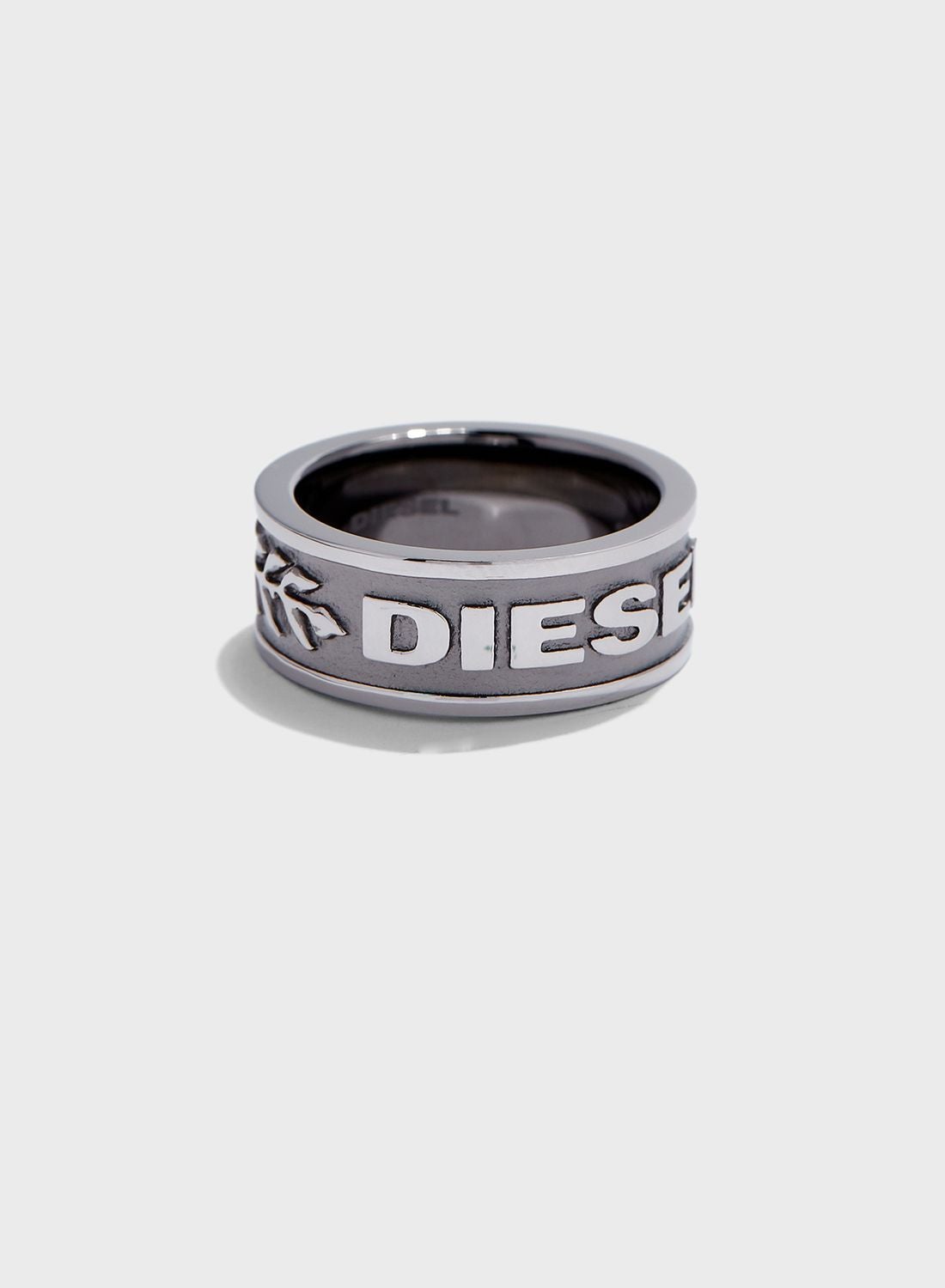 Buy Diesel Silver Piercing Ring for Men in KSA