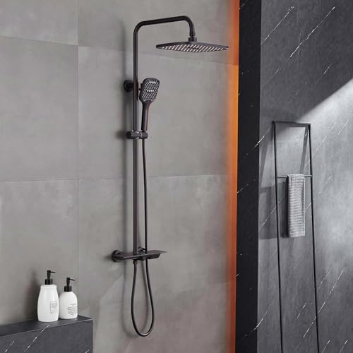 Angle Simple Shower Head Hose Lighter Oil Rubbed Bronze, Stainless Steel Flexible Shower Sprayer Hose Replacement, 59 Inches - Image 2
