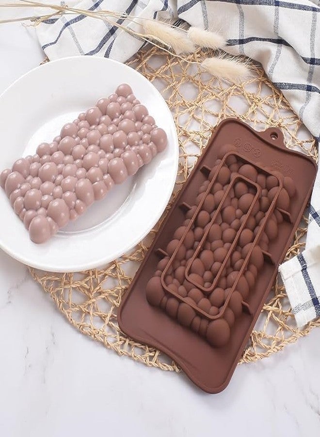 MoldBerry Bubble Bar Chocolate Mould Making Silicone Bar Mold Baking Tools- Non-Stick Silicone Cake Mold -Jelly and Candy Mold 3D Mold Flexible & Reusable Mould - Image 1