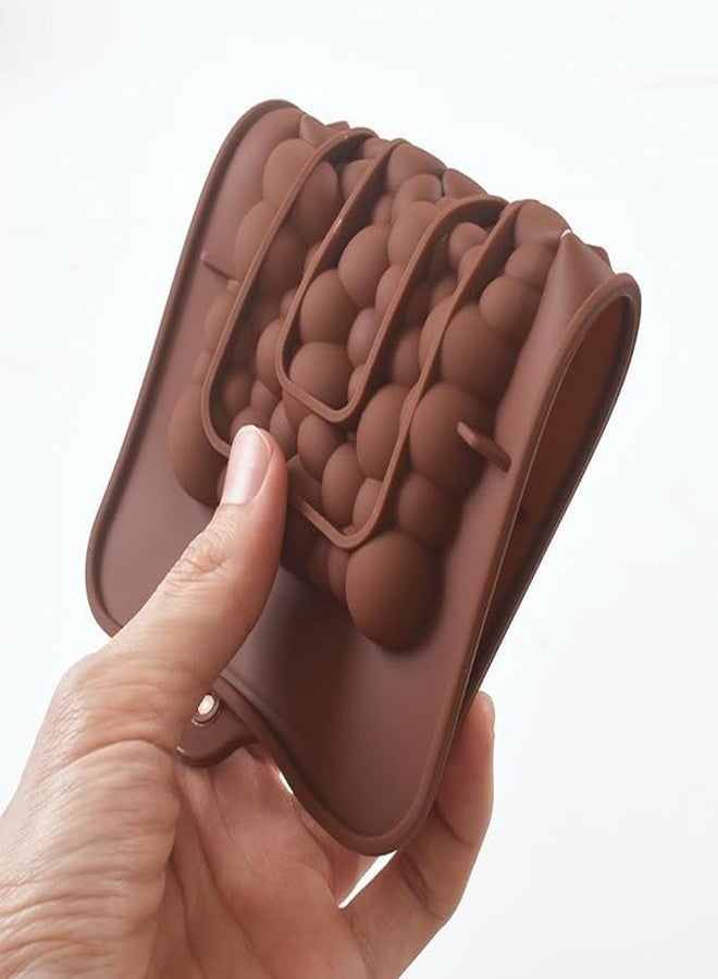 MoldBerry Bubble Bar Chocolate Mould Making Silicone Bar Mold Baking Tools- Non-Stick Silicone Cake Mold -Jelly and Candy Mold 3D Mold Flexible & Reusable Mould - Image 3