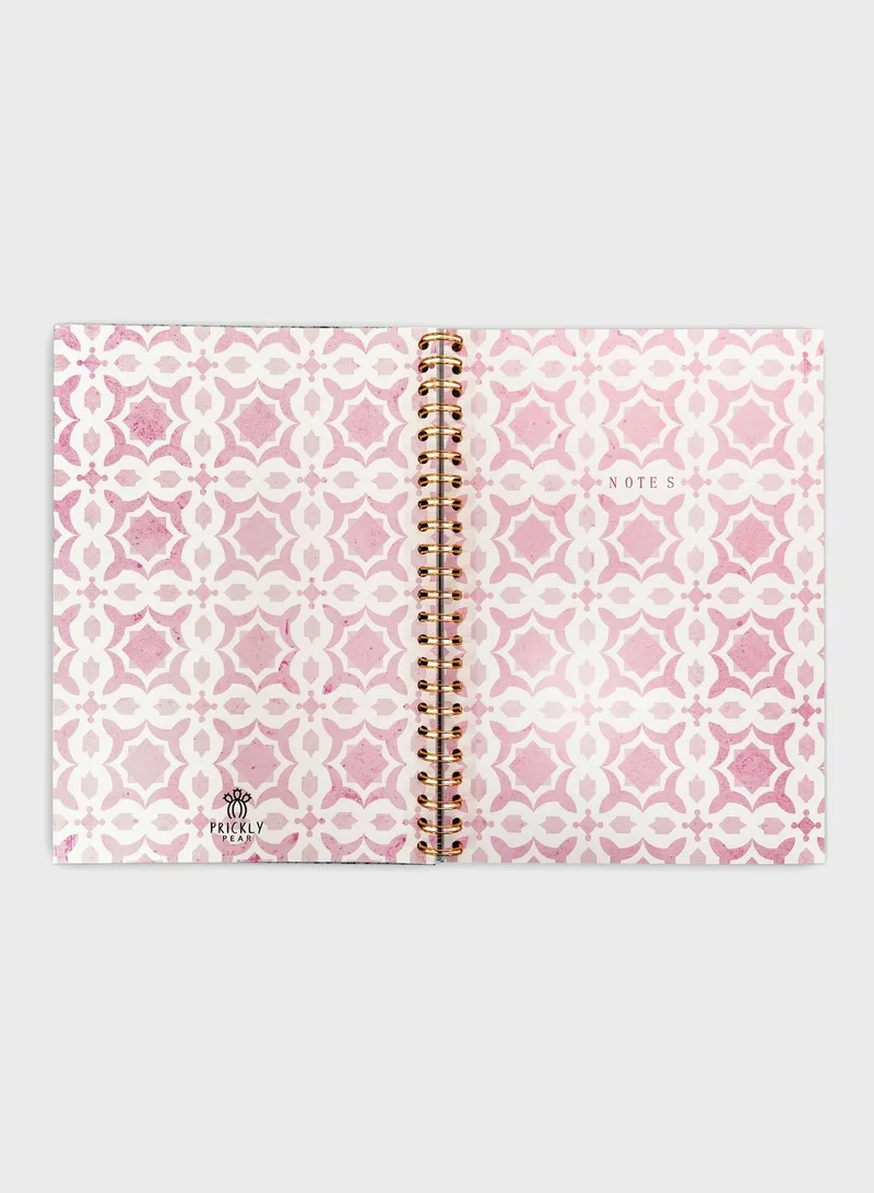 Prickly Pear Mosaic A4 Pu Spiral Notebook