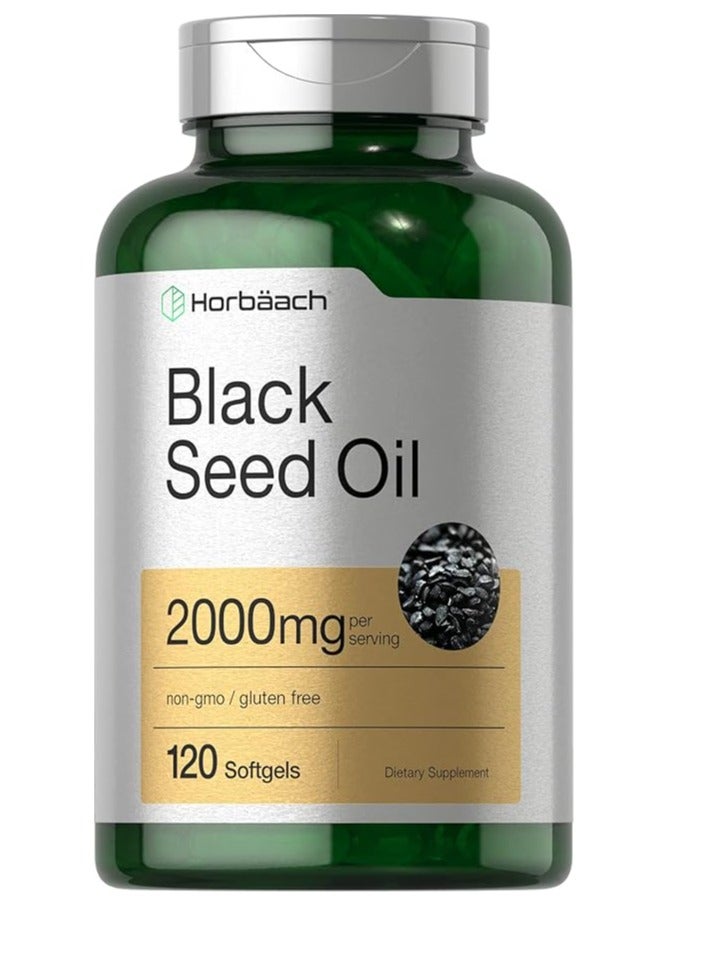 حبوب زيت الحبة السوداء 2000 مجم لكل توفير 120 كبسولة هلامية