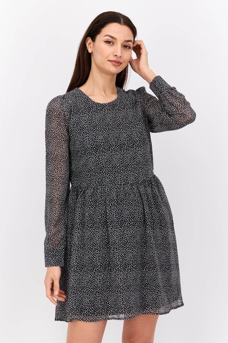 Pepe Jeans Women Allover Print Mini Dress, Multicolor - Image 1