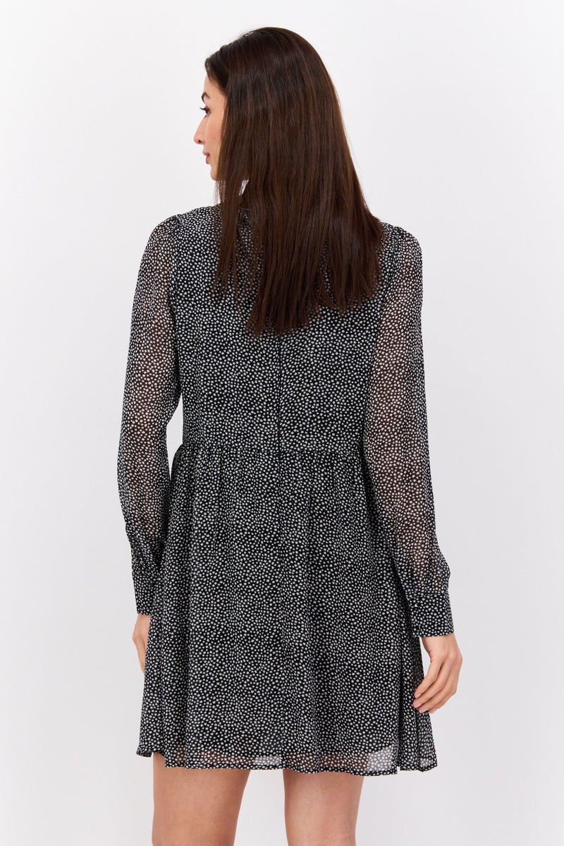 Pepe Jeans Women Allover Print Mini Dress, Multicolor - Image 3