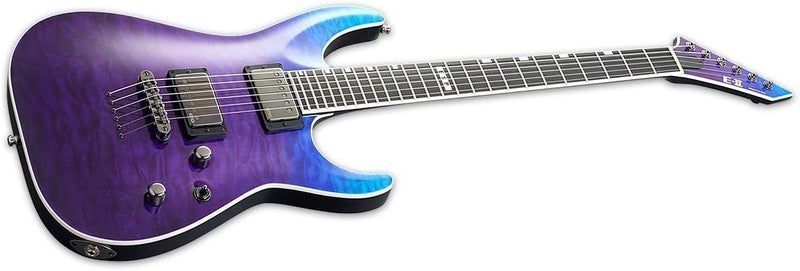 ESP 6 String E Horizon NTII Electric Guitar with Case BluePurple Gradation Right EIIHORNTIIBPG - Image 4