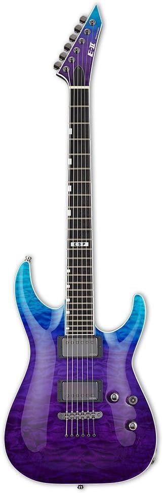 ESP 6 String E Horizon NTII Electric Guitar with Case BluePurple Gradation Right EIIHORNTIIBPG - Image 2