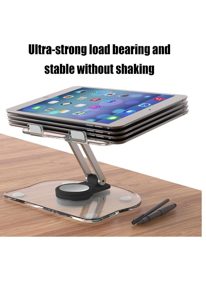 Tablet PC holder 360 degree adjustable rotating desktop holder, foldable tablet PC holder - Image 4