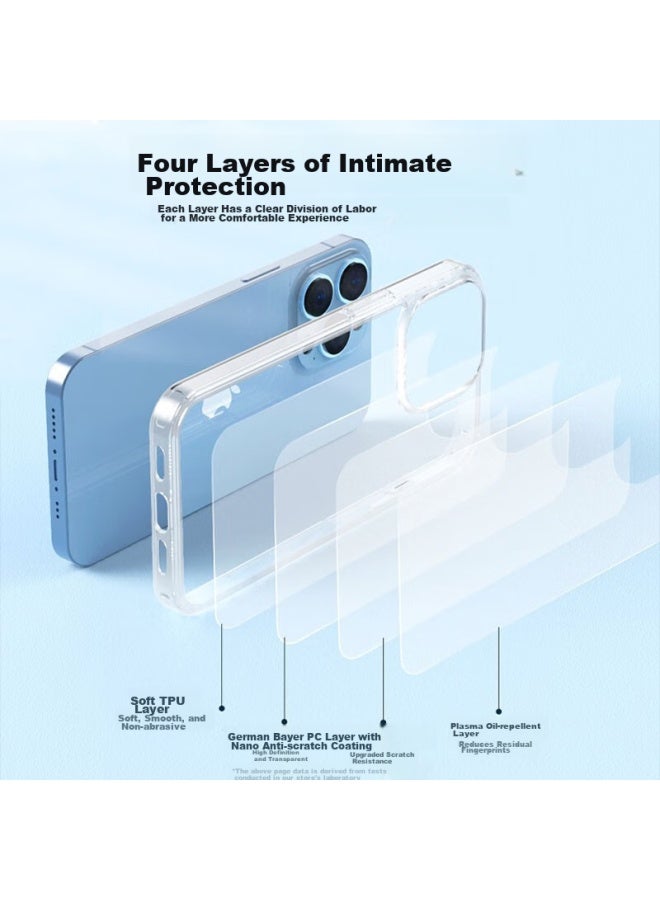 Koolife Case For Apple Iphone 13 Pro, Transparent Silicone Protective Cover, Full Protection Air Cushion Shockproof Ultra-thin Soft And Hard Shell, Personalized For Men And Women - Image 3