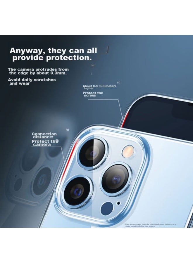 Koolife Case For Apple Iphone 13 Pro, Transparent Silicone Protective Cover, Full Protection Air Cushion Shockproof Ultra-thin Soft And Hard Shell, Personalized For Men And Women - Image 2