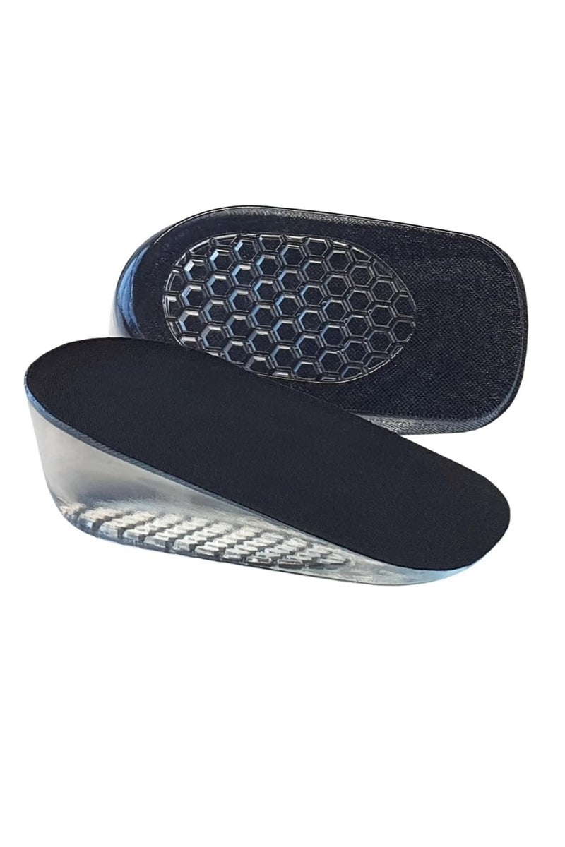 Men 2.5CM Increased Shoe Insoles Height Increase Shoe Inserts, Inner Heightening Insole Silicone Socks Inner Invisible Heightening Pad Foot Pad Heel Pad Half Pad Anti-Wear Shock Absorption 1 Pair - Image 2