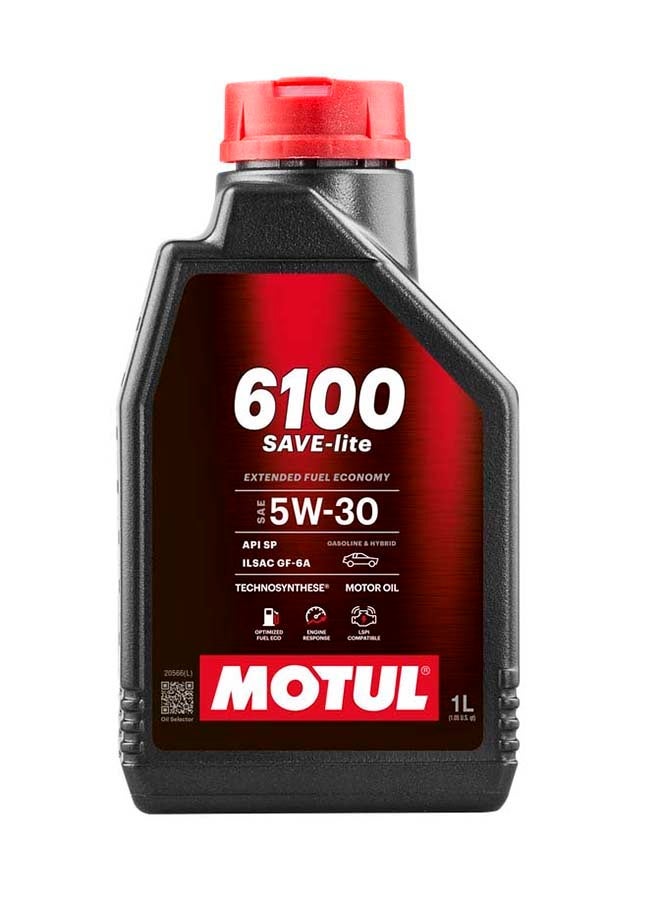 MOTUL 6100 Save-Lite I 5W30 Synthetic Engine Oil 1 Liter Imported From Europe (Pack Of 6) - Image 2