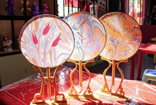 DGAGA 27PCS Water Marbling Painting Kit, Water Paint for Craft, Turkish Marble Pattern Craft Set,Watercolor Art Kit, Perfect for Birthday, Women's Day, Halloween, Christmas, Thanksgiving & New Year Gifts - Image 2