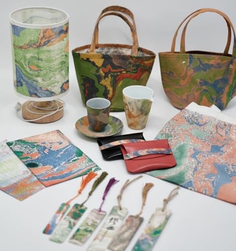 DGAGA 27PCS Water Marbling Painting Kit, Water Paint for Craft, Turkish Marble Pattern Craft Set,Watercolor Art Kit, Perfect for Birthday, Women's Day, Halloween, Christmas, Thanksgiving & New Year Gifts - Image 3