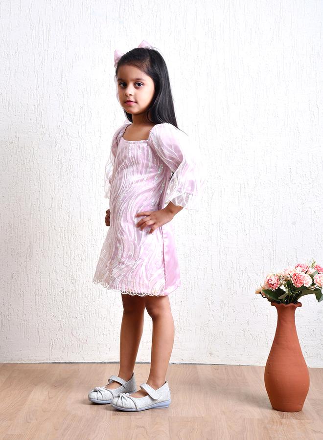 بيلا مودا فستان بأكمام أورجانزا - Image 5