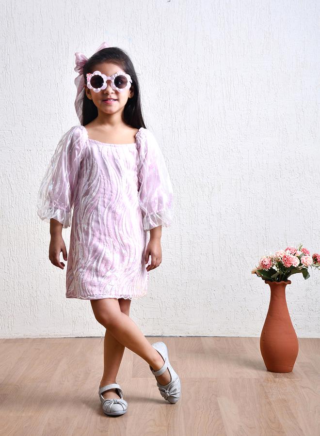 بيلا مودا فستان بأكمام أورجانزا - Image 1