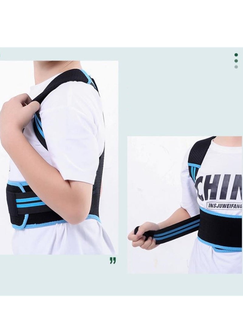 Hunchback correction belt body shape back student writing and sitting posture corrector unisex children's hunchback corrector  - Image 3