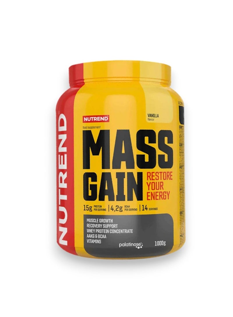 NUTREND Mass Gain, Vanilla Flavour, 1000g 
