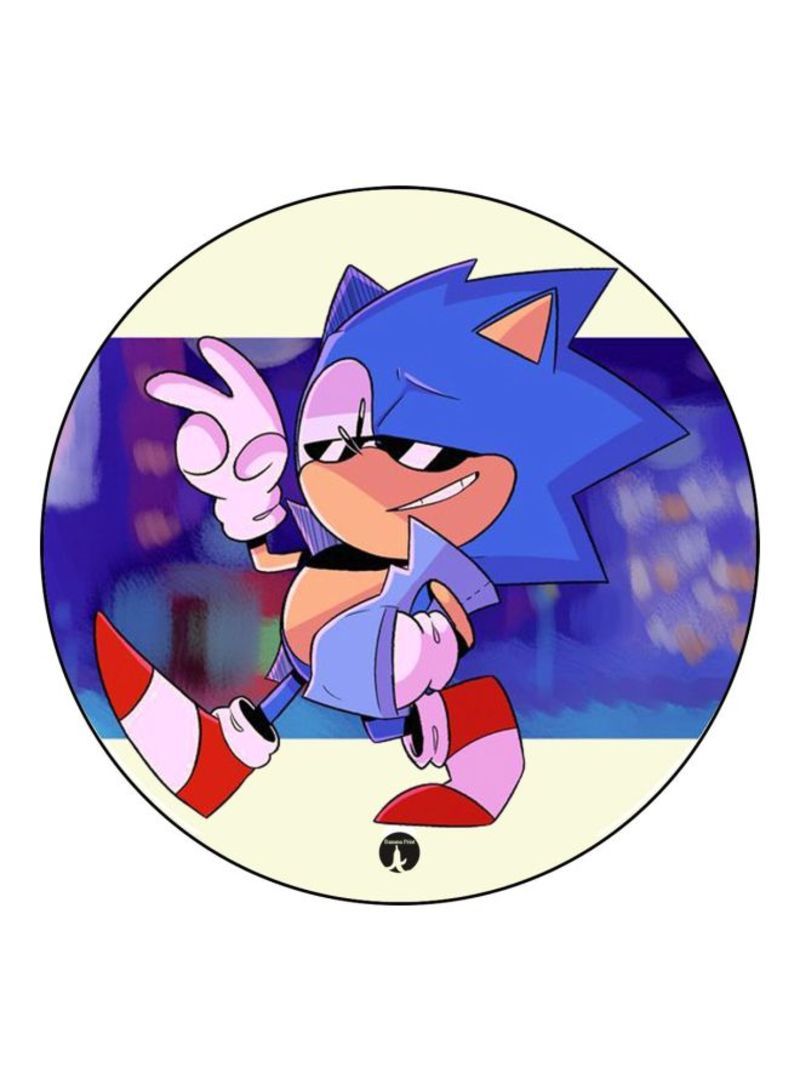 RKN Sonic Printed Fridge Magnet  White/Blue/k - Image 1