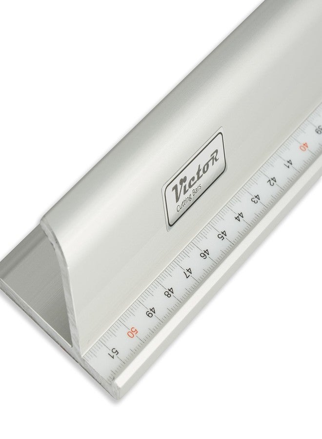 فيكتور مسطرة فيكتور الاحترافية المصنوعة من الألومنيوم مقاس 18 بوصة مع حافة لحماية الأصابع وقاعدة غير قابلة للانزلاق - مثالية للقطع الدقيق على نطاق واسع - مسطرة قطع شديدة التحمل للاستخدام الآمن - Image 3