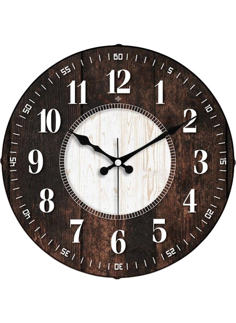 Galaxy Exclucive Walnut Color Wall Clock D-1968-123 