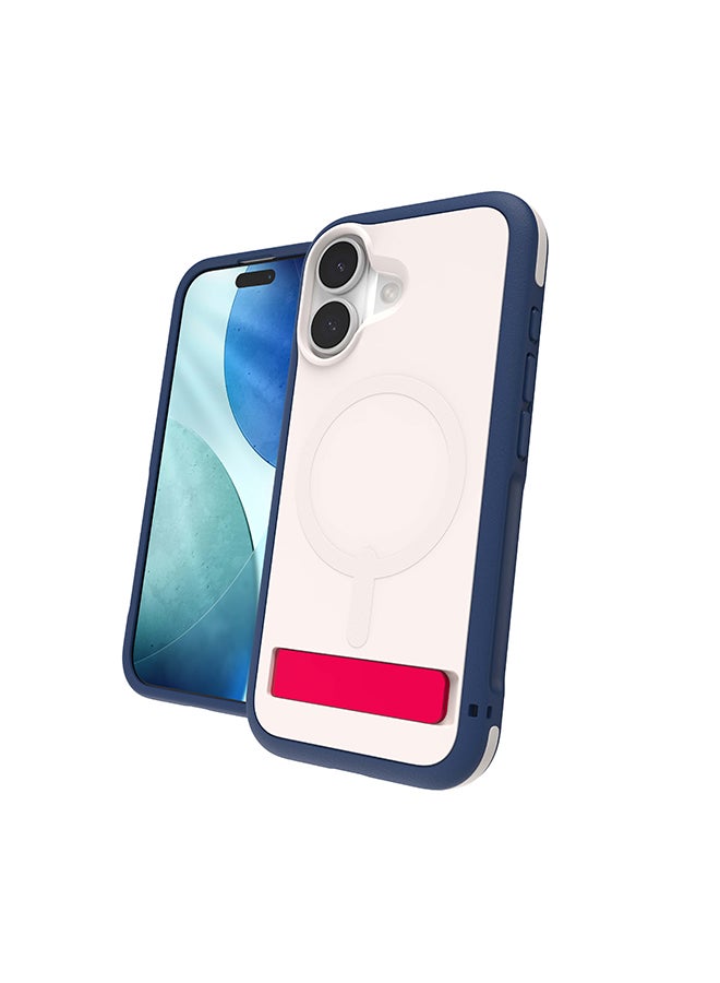 ZAGG iPhone 17 Case – Sedona Snap MagSafe Compatible Kickstand Cover with Graphene Strength, 13 ft Drop Protection & Reinforced Bumpers – Royal Ember Blue - Image 4