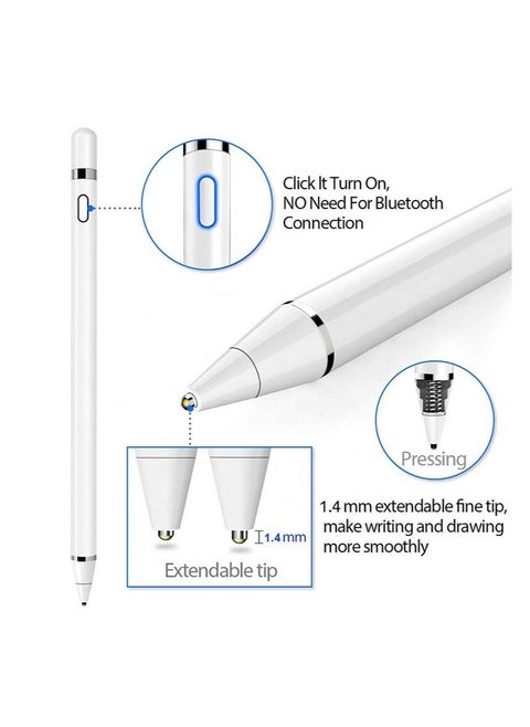 Active Capacitive Stylus Touch Screen Pen for Apple iPad/iPhone/Tablet