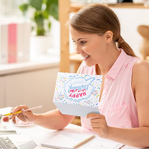 Junkin 24 Sets Employee Birthday Cards with Envelopes, Appreciation Encouragement Work Team Birthday Cards Notecards for Business Office Colleagues - Image 5