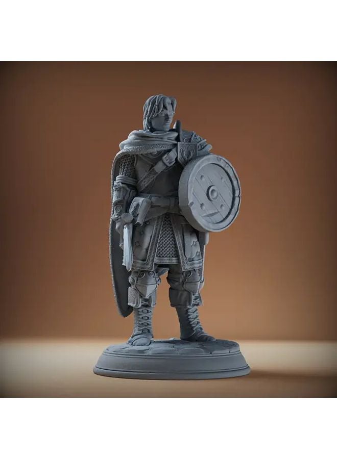 1pc Warrior Model with Sword Shield 3D Printed Resin RPG Miniature Battle Ready Collectible - Image 5