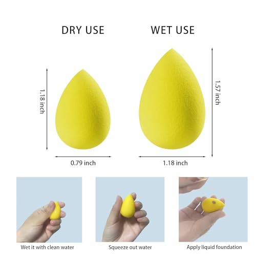 VNZ Beauty Puff Blender Makeup Sponge Puff for Face – 30 Pcs Multi-Colored Makeup Sponges for Foundation, Blending, and Cream Application – Reusable Face Puff Set - Image 2