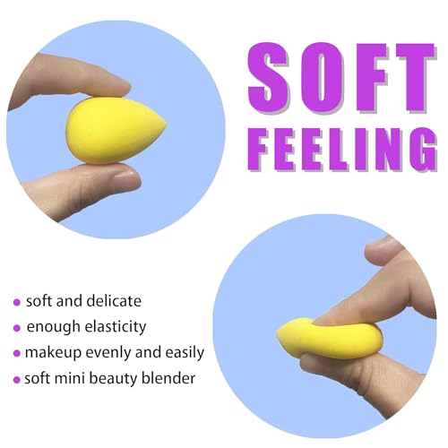 VNZ Beauty Puff Blender Makeup Sponge Puff for Face – 30 Pcs Multi-Colored Makeup Sponges for Foundation, Blending, and Cream Application – Reusable Face Puff Set - Image 3