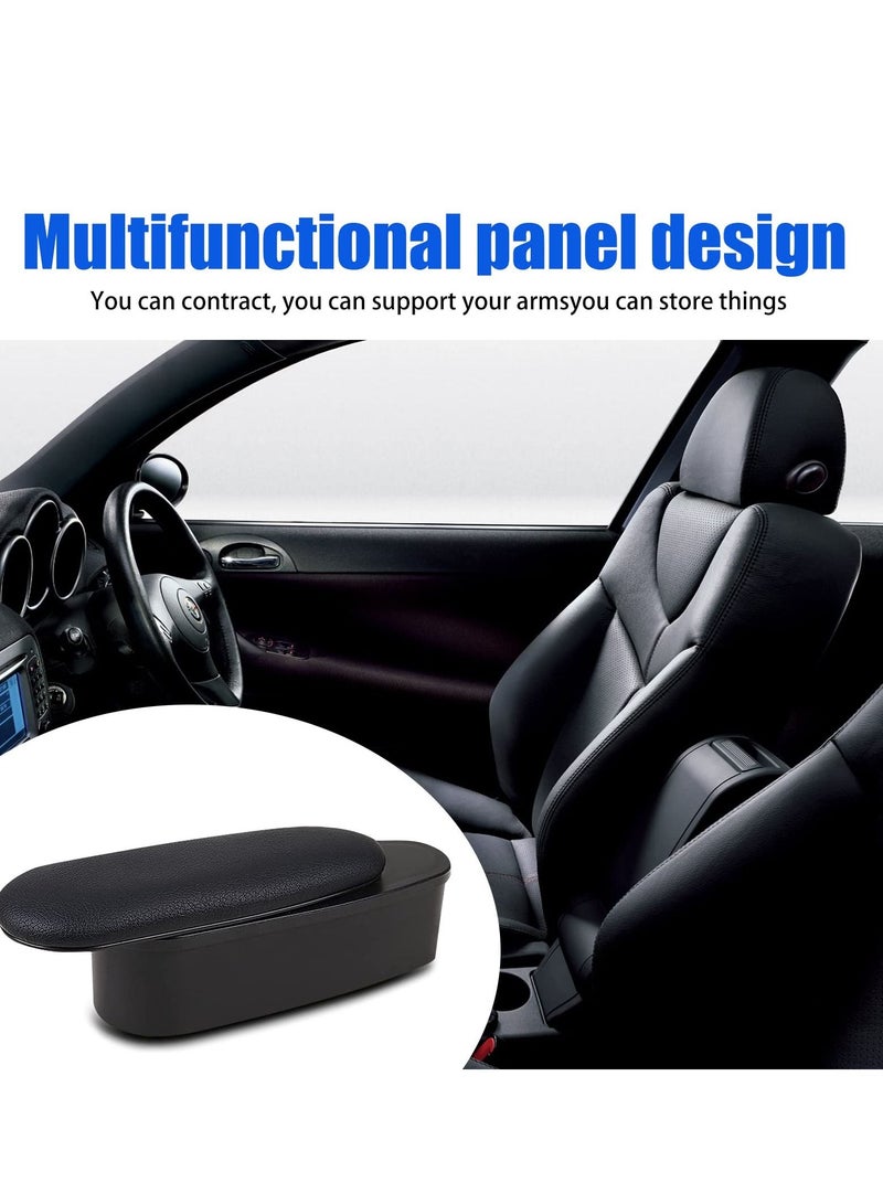 Excefore Car Center Console Armrest Box, 1 PC Support Elbow Wrist Rest Pad Car Armrest Extender Adjustable, Auto Storage Organizer Box, Fit for All Car Models (Black) - Image 4