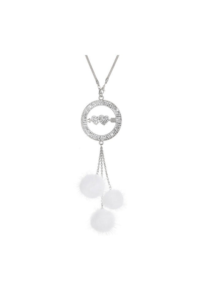 EBMINI New One Arrow Piercing Diamond Inlaid Car Pendant 