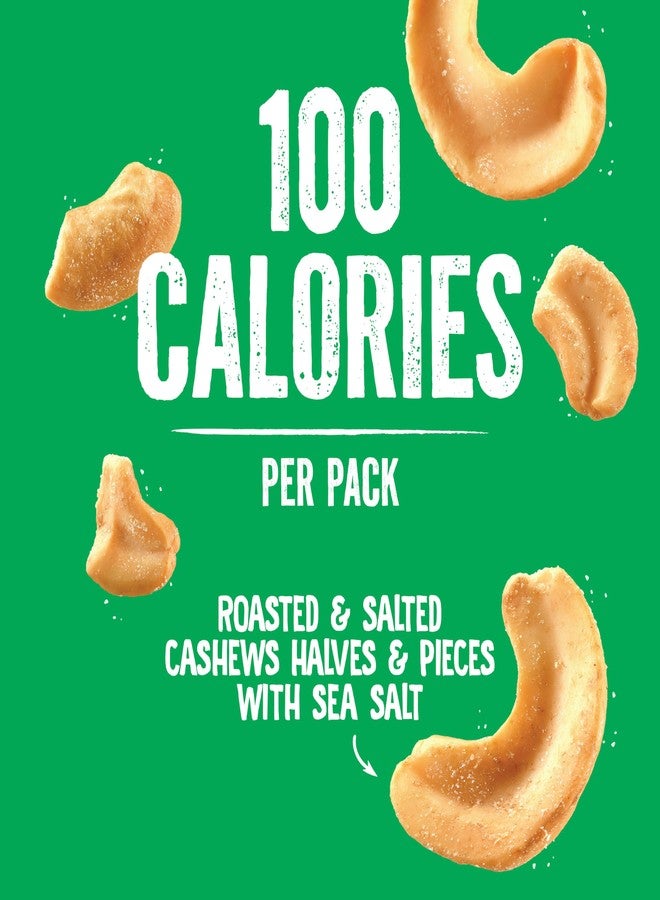 Emerald Nuts Roasted and Salted Cashews 7ct (1-Pack), 100-Calorie Individual Packs, Plant-Based Protein, Kosher Certified, Non-GMO, Contains No Artificial Preservatives, Flavors or Synthetic Colors - Image 4