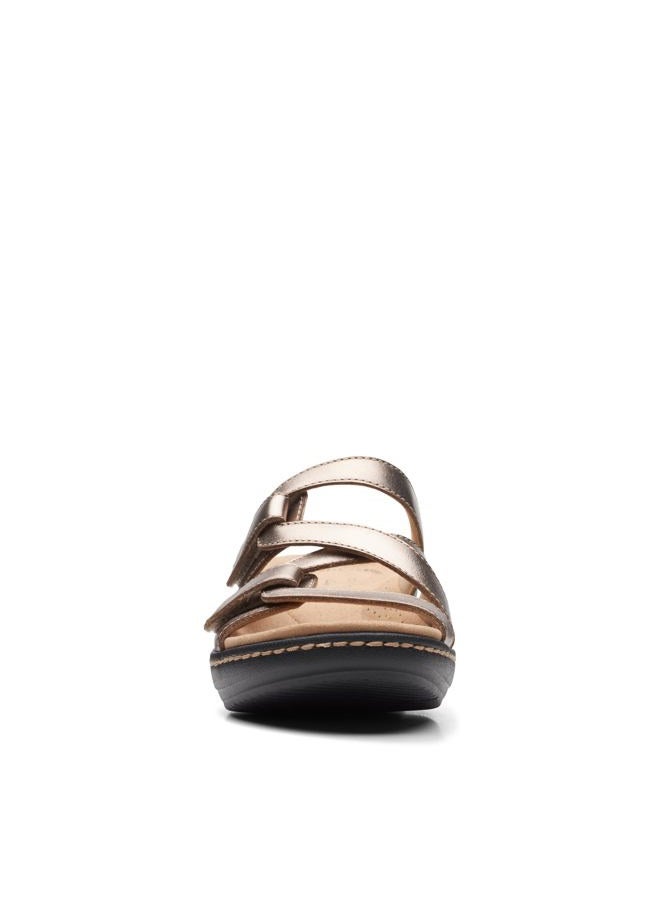 clarks Women's Merliah Karli Sandal, Metallic Leather, 7, Metallic Leather, 7, 37.5 EU - Image 4