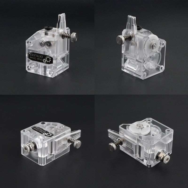 TWO TREES 3D Upgrade Extruder with Transperant Shell Clear Cover and 1m PTFE Tubing Hose Pipe and Tube Cutter 2pcs PC4-M6 Pneumatic Fittings 2pcs PC4-M10 Pneumatic Fittings for 1.75mm Filaments - Image 4