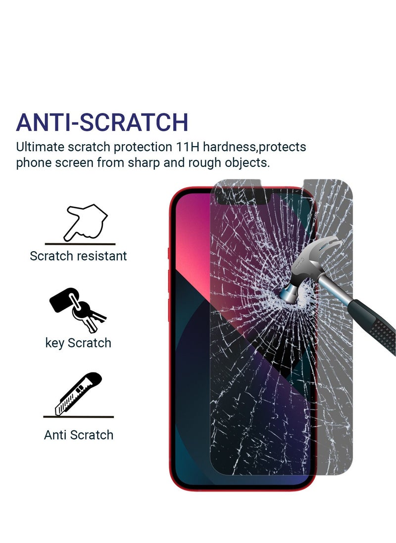 PRIMEEIGHT - PRIMEEIGHT iPhone 14 And iPhone 13 / 13 Pro Privacy Screen Protector 6.1 Inch Display - Ultra Thin 9H Hardness Tempered Glass iPhone 13/13 Pro Pack of 2 - Easy to Install HD Privacy Screen. - Image 1