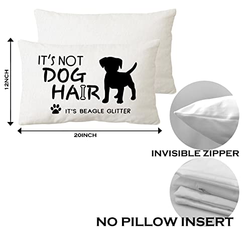 Sidhua Farmhouse Dog Themed Pillowcase Decoration for Home, I Just Want All The Dogs Throw Pillow Cover 12"x20", Dog Lover Mom Owners Gifts - Image 3