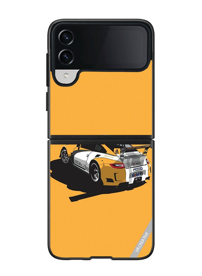 VR CREATIVE غطاء حماية واقٍ لهاتف سامسونج جالاكسي Z Flip4 بتصميم سيارة متعدد الألوان - Image 1