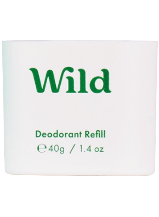 Wild Refillable, Natural Deodorant with Case Ocean Mist  Refill 40g - Image 1