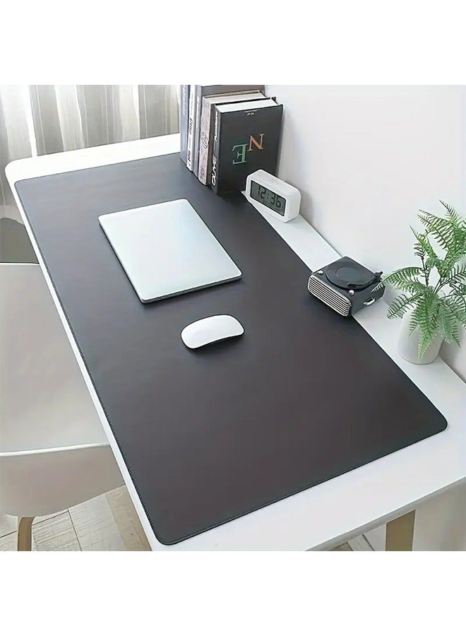 Large Waterproof Faux Leather Desk Protector Pad - Smooth Writing Surface for Office & Gaming, Solid Color Mouse Pad, Durable Comp...