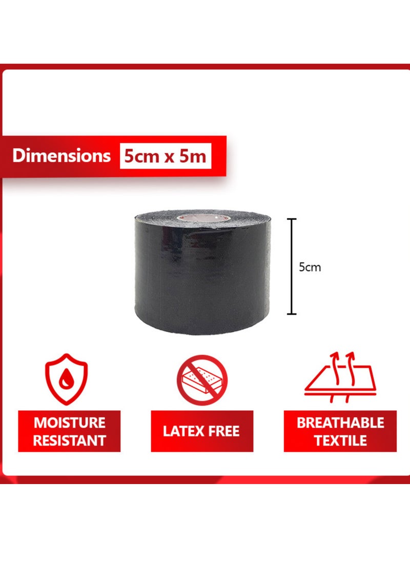 Spall Pack of Muscle Pain Relief Tape Waterproof Breathable Kinesiology Tape, Athletic Elastic Kneepad Muscle Pain Relief Knee Taping for Gym, Fitness Running, Tennis, Swimming Football  - Image 5