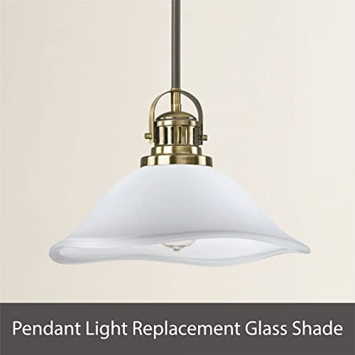 Aspen Creative 23119-01 Amber Traditional Replacement Glass Shade for Medium Base Socket Torchiere Lamp, Swag Lamp and Pendant, 16" Diameter x 6-1/2" High - Image 5