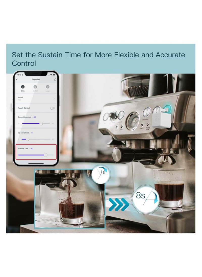 Excefore - Smart Fingerbot Button Pusher, No Wiring Switch Upgrade with touch control, Control TV Air Conditioner, Work with Smart Life App, Compatible with Alexa, Google Home, IFTTT - Image 1
